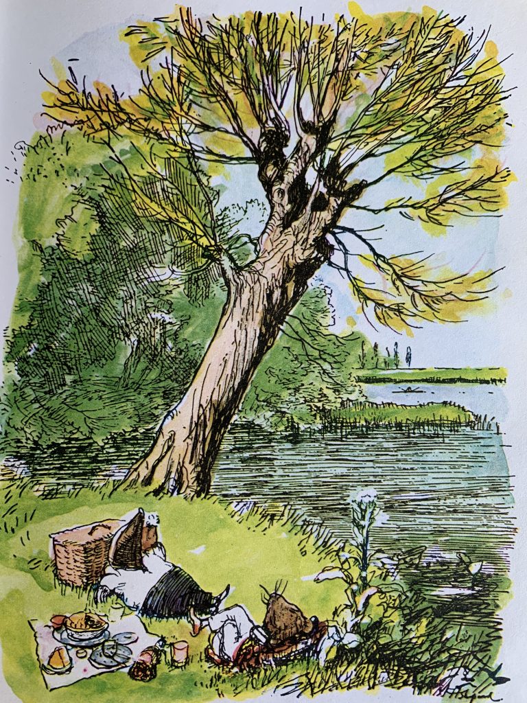 Rat and Mole on the Riverbank